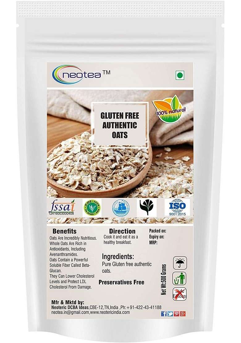 Neotea Gluten-Free Oats, 500G - Indya