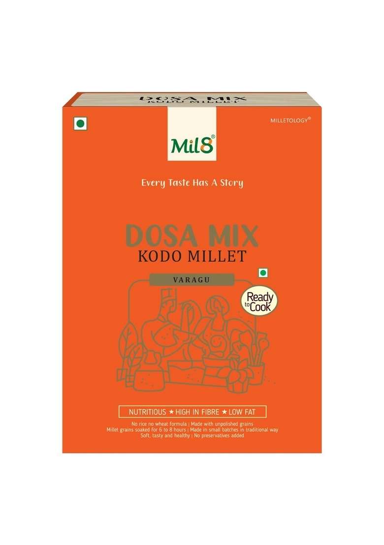 Mil8 Dosamix Kodo & Rava Sorghum Millet Combo (300Gram-300Gram) Nutritious, Delicious And Healthy Breakfast Solution - Indya