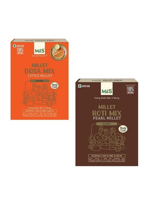 Mil8 Dosamix Little & Rotimix Pearl Millet Combo (300Gram-300Gram) Nutritious, Delicious And Healthy Breakfast Solution