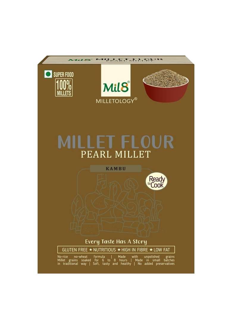 Mil8 Flour Pearl & Muesli Combo (300Gram-100Gram) Nutritious, Delicious And Healthy Breakfast Solution - Indya