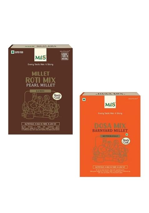 Mil8 Rotimix Pearl & Dosamix Barnyard Millet Combo (300Gram-300Gram) Nutritious, Delicious And Healthy Breakfast Solution