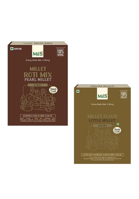 Mil8 Rotimix Pearl & Flour Little Millet Combo (300Gram-300Gram) Nutritious, Delicious And Healthy Breakfast Solution