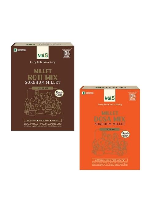 Mil8 Rotimix Sorghum & Dosamix Sorghum Millet Combo (300Gram-300Gram) Nutritious, Delicious And Healthy Breakfast Solution