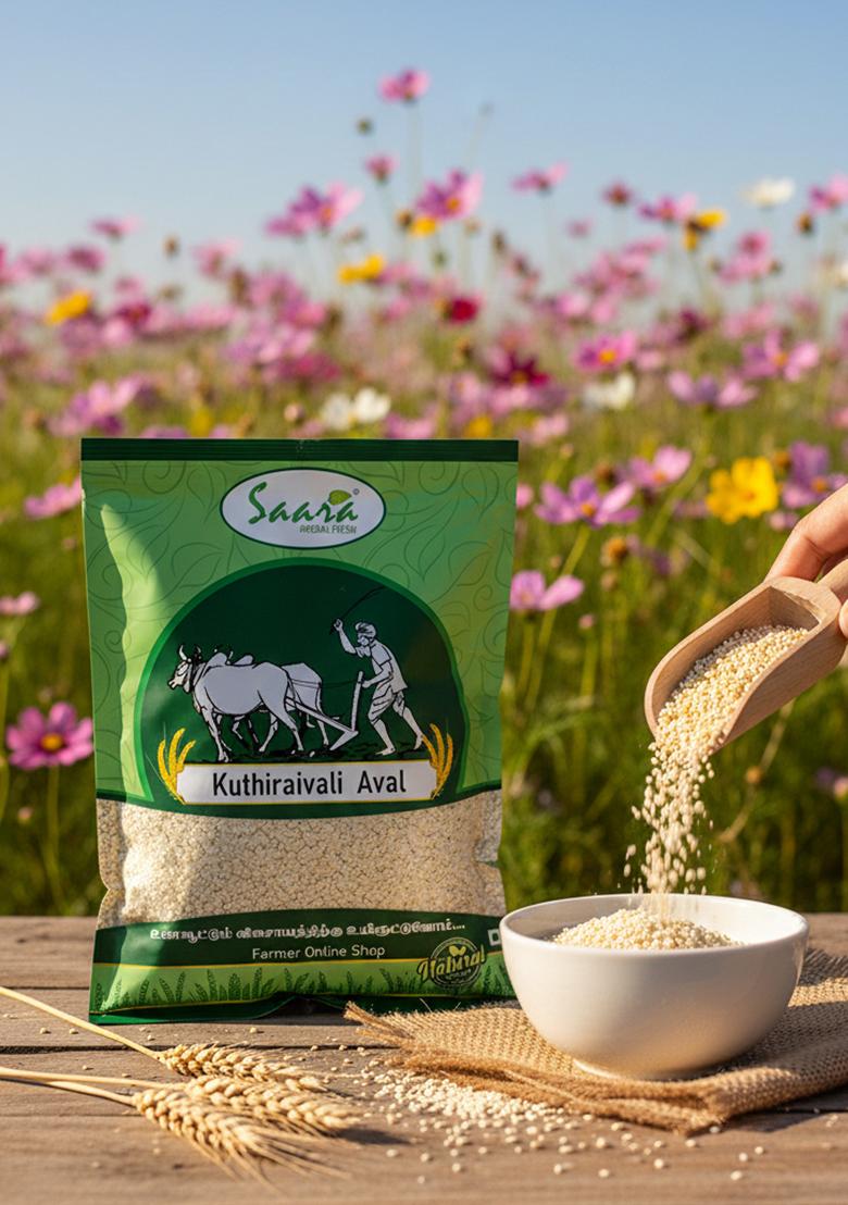 Vs Products Barnyard Millet Flakes | Kuthiraivali Aval | Healthy Millet Flakes | Ready To Cook Traditional Breakfast | 1Kg Pack