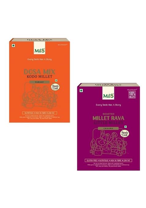 Dosamix Kodo & Rava Little Millet Combo (300Gram-300Gram) Nutritious, Delicious And Healthy Breakfast Solution