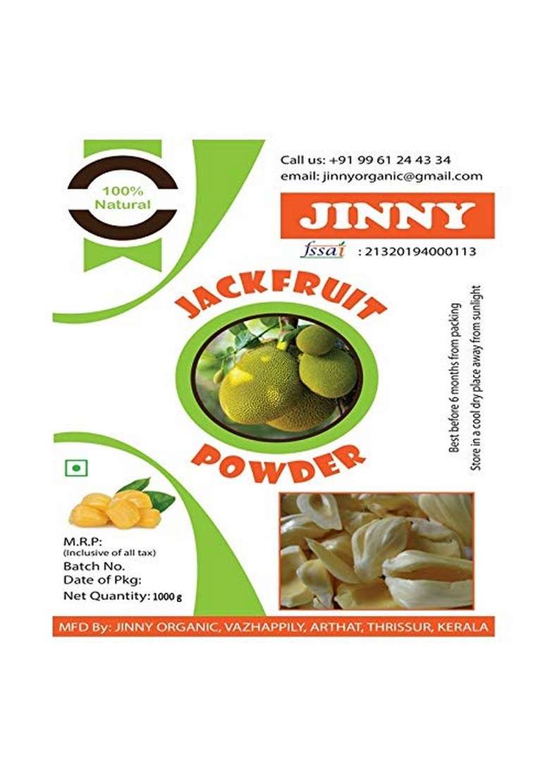 Jinny Dried Jack Fruit Powder 1000 Gm | Organic Natural Home Made Jack Fruit Powder 1000 Gm | Organic Natural Home Made Chakka Powder 1000 Gm - Indya