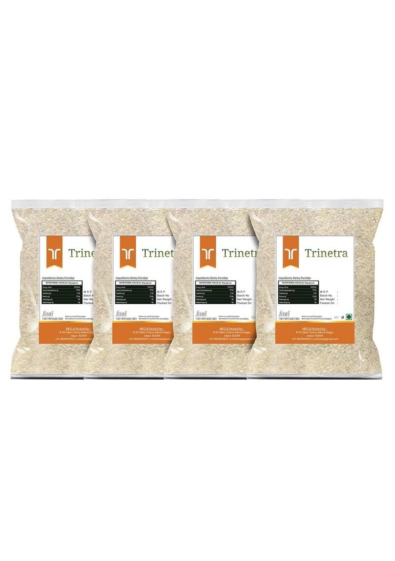 Trinetra Jau Daliya | Fibre-Rich Barley Porridge For Healthy Digestion | 2Kg (4 X 500G)