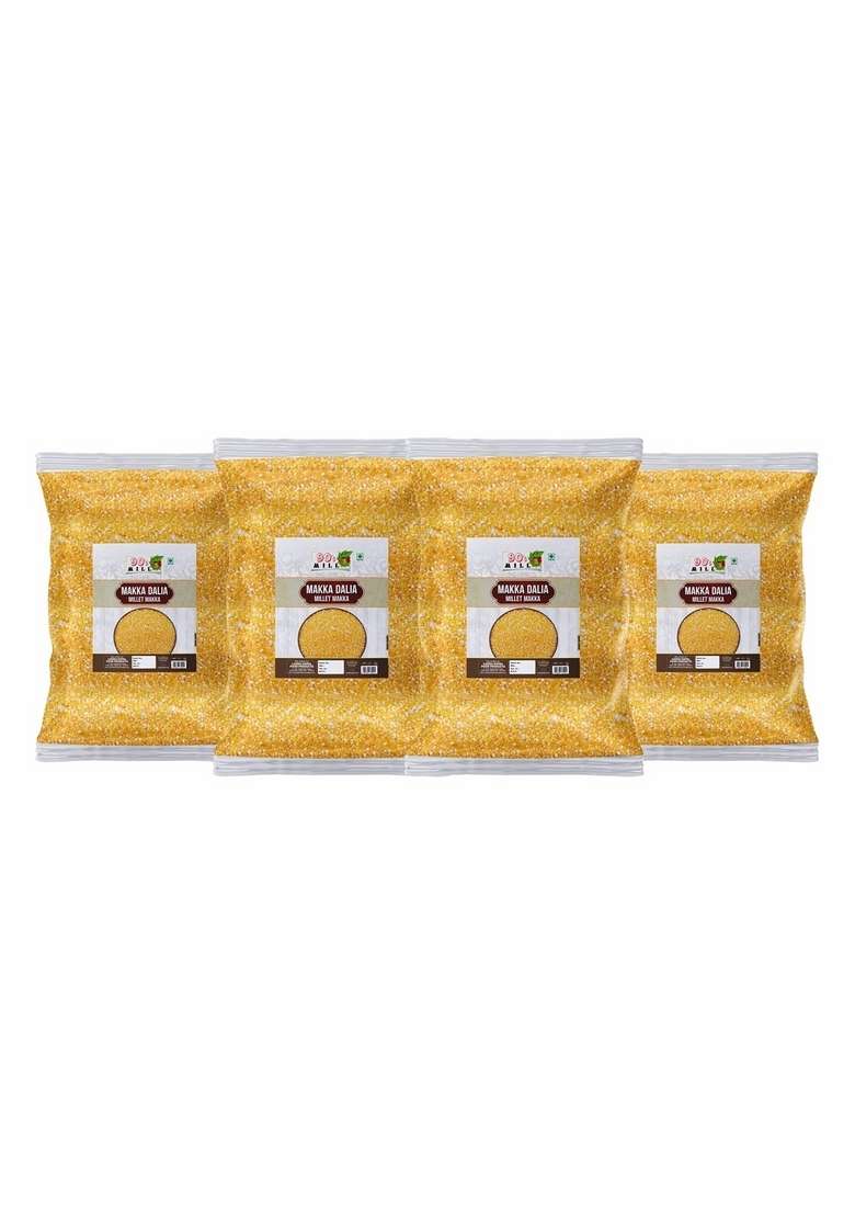 Diwali Sale Queen Of Cerealscorn Daliya|Porridge|Maize|Makkah Khichdi/Makka Daliya-960G(240G*4Pkt) Great Indian Festival - Indya