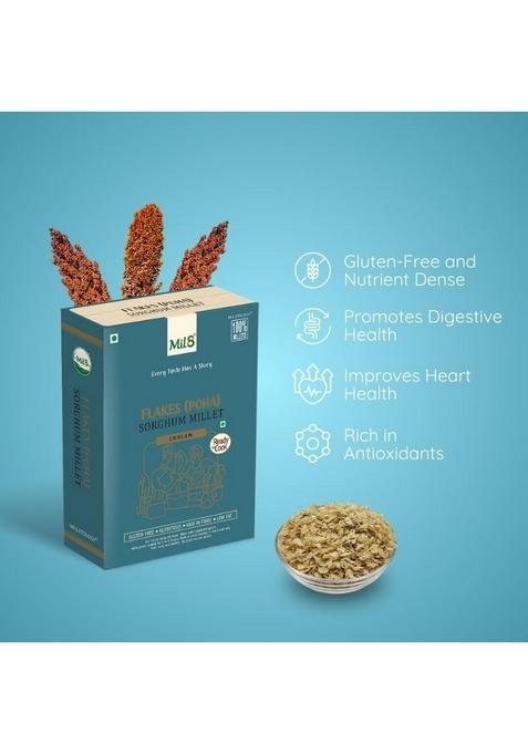 Mil8 Flakes (Aval) Sorghum & Flakes (Aval) Little Millet Combo (200Gram-200Gram) Nutritious, Delicious And Healthy Breakfast Solution