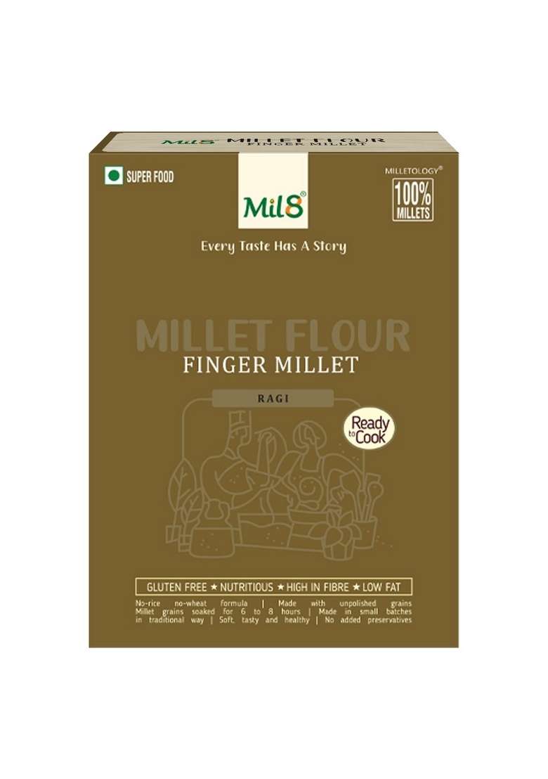 Mil8 Flour Finger & Flour Barnyard Millet Combo (300Gram-300Gram) Nutritious, Delicious And Healthy Breakfast Solution - Indya