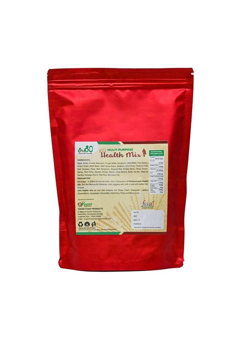 8To80 Taste The Health Multi-Purpose Health Mix 500 G | 100% Natural Multigrain Millet Health Mix | Powder Health Mix For Kids & Adults | Home Made | No Added Sugar, No Preservatives | Natural Ingredients