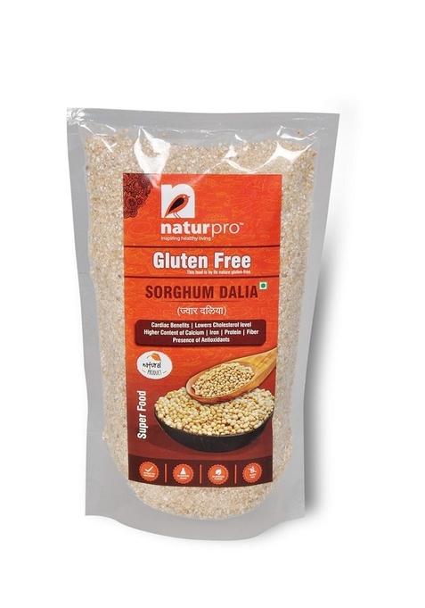 Naturpro Desi Jowar Dalia (Sorghum Dalia) - 400 Gms | Gluten-Free Millet For Heart Health | Lowers Cholesterol | High In Calcium, Iron, Protein & Fiber | Antioxidant-Rich Superfood (Pack Of 3)