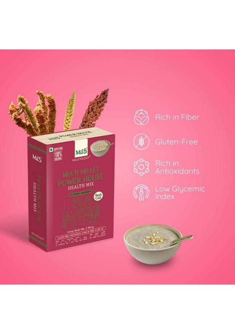 Health Mix Powerhouse & Puttu Powder Finger Millet Combo (300Gram-300Gram) Nutritious, Delicious And Healthy Breakfast Solution