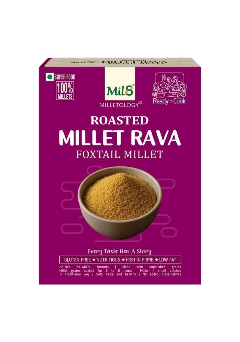 Mil8 Health Mix Powerhouse & Rava Foxtail & Rava Little Millet Pack Of 3(Each 300Gm) - Indya