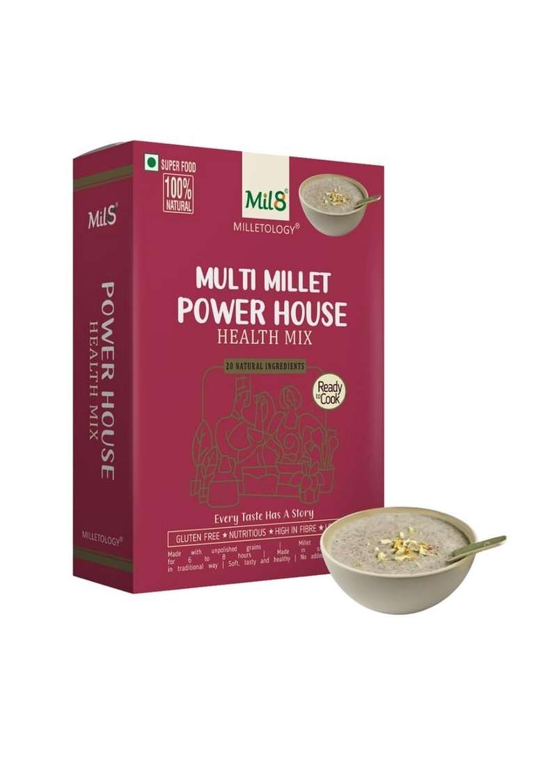 Mil8 Health Mix Powerhouse Blend- 300G Each |A Nutritious Superfood Mixor| Boosting Health|Ready To Eat Breakfast| Gluten-Free|Healthy Snacks For Adults | Pack Of 3 - Indya