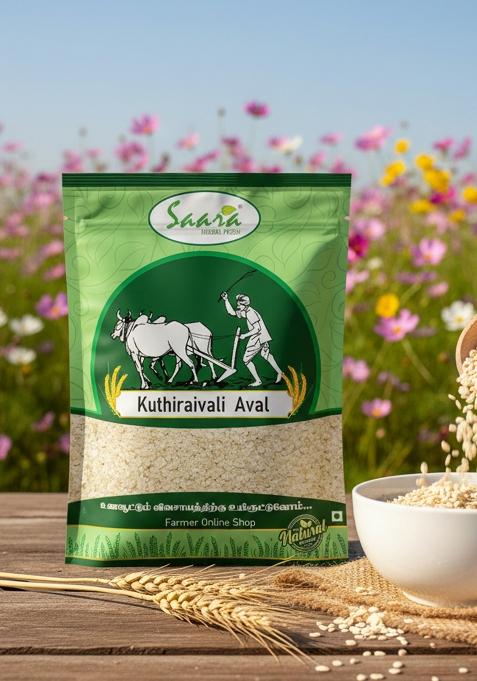 Vs Products Original Barnyard Millet Flakes 1Kg | Kuthiraivali Aval | Traditional Millet Poha