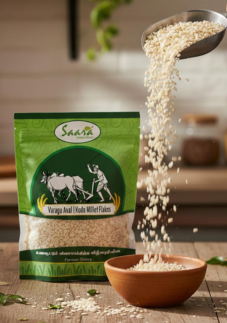 Vs Products Varagu Aval | Kodo Millet Poha | Traditional Millet Flattened Rice, 1Kg