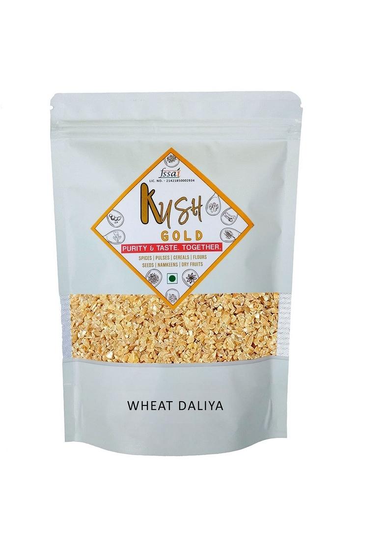 Kush Gold Wheat Daliya/Broken Wheat/Porridge/Cracked Wheat/Wheat Porridge (500Gm Pack)