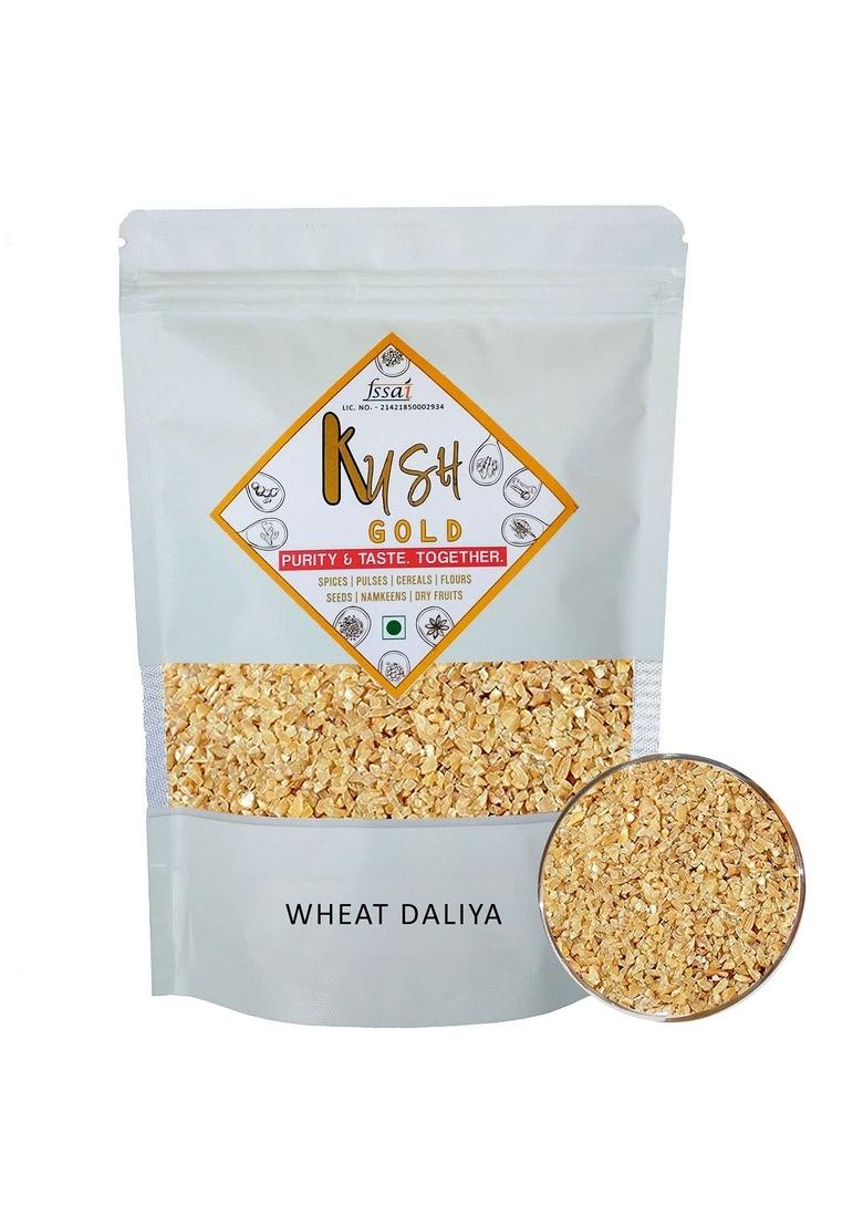 Kush Gold Wheat Daliya/Broken Wheat/Porridge/Cracked Wheat/Wheat Porridge (500Gm Pack)