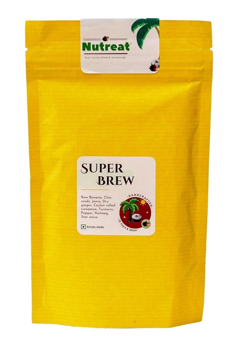 Nutreat Super Brew Natural Handcrafted Health Porridge | Nutritious Breakfast Cereals Porridge Easy To Cook | Multigrain Porridge Without Preservatives | Artificial Colours Or Added Sugars