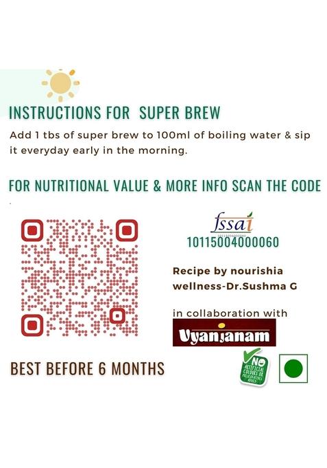 Nutreat Super Brew Natural Handcrafted Health Porridge | Nutritious Breakfast Cereals Porridge Easy To Cook | Multigrain Porridge Without Preservatives | Artificial Colours Or Added Sugars