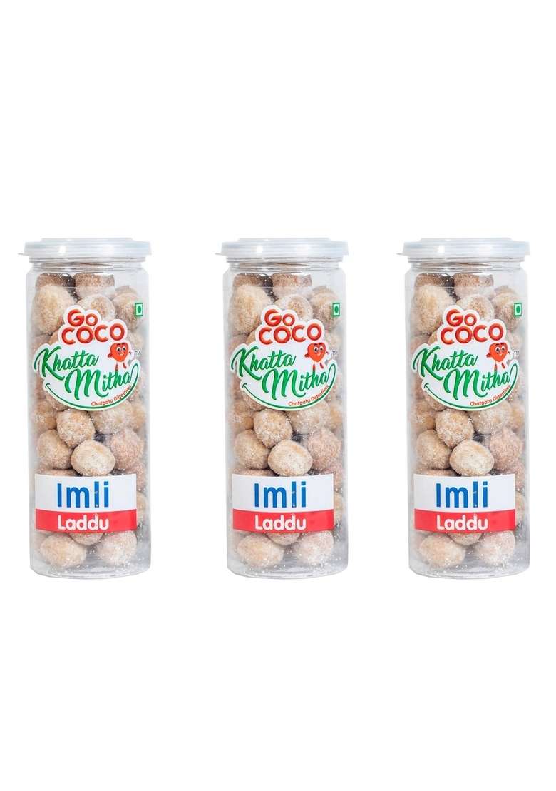Go Coco Imli Laddu 600. Gram. (200 Gram X 3). - Indya