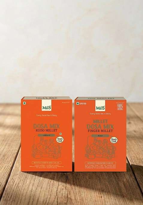 Mil8 Dosamix Kodo & Dosamix Finger Millet Combo (300Gram-300Gram) Nutritious, Delicious And Healthy Breakfast Solution