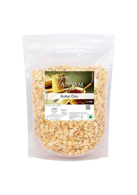 Tassyam Rolled Oats 900 Grams | Gluten Free Oats By Tassyam
