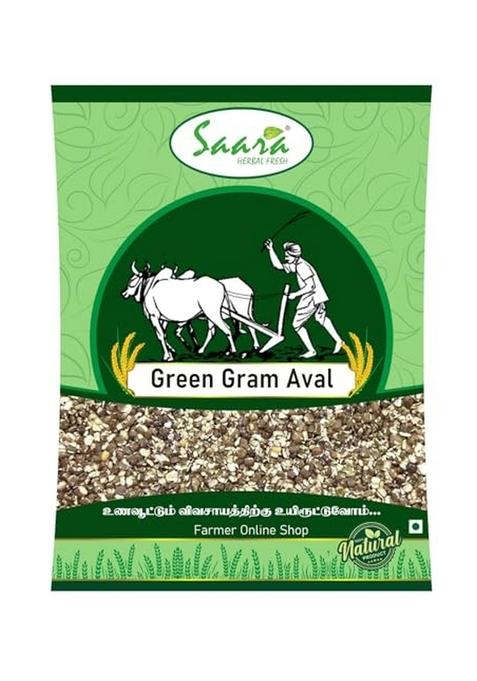 Vs Products Flattened Green Gram (Green Gram Aval) – Ready To Cook – 1Kg