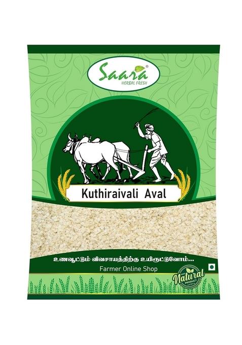 Saara Herbal Fresh Barnyard Millet Flakes 1Kg | Kuthraivali Millet Flakes| Traditional Poha