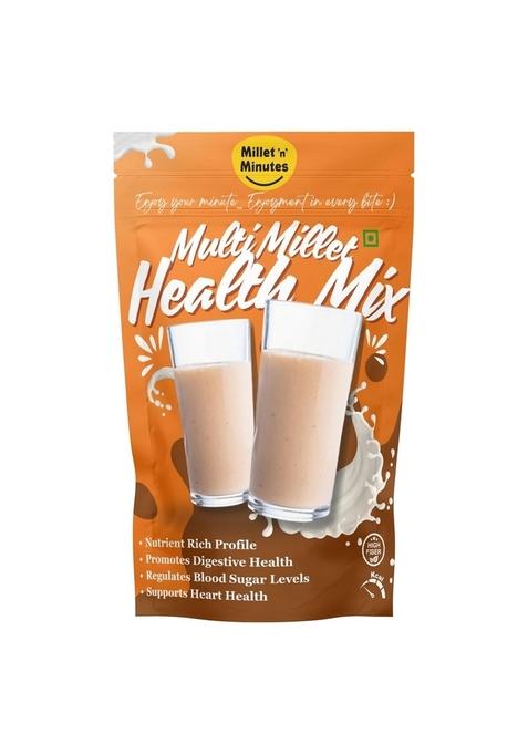 Millet 'N' Minutes Multi Millet Health Mix, High Fibre Nutrient Rich Drink Mix, Plant Based, 200G