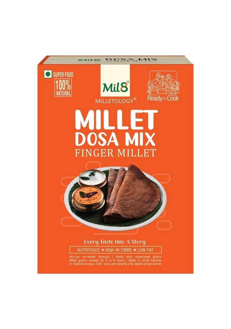 Mil8 Dosamix Finger & Dosamix Little & Rava Sorghum Millet Pack Of 3(Each 300Gm) - Indya