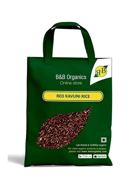 B&B Organics Red Kavuni Rice, 5 Kg/Traditional Rice/Red Kavui Arisi