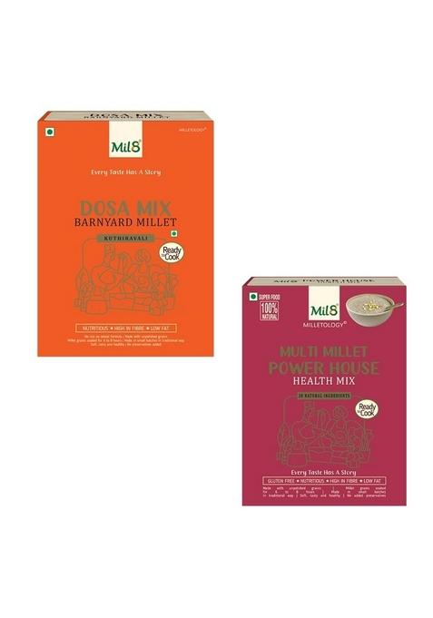 Dosamix Barnyard & Health Mix Powerhouse Combo (300Gram-300Gram) Nutritious, Delicious And Healthy Breakfast Solution