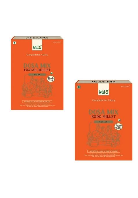 Mil8 Dosamix Foxtail & Dosamix Kodo Millet Combo (300Gram-300Gram) Nutritious, Delicious And Healthy Breakfast Solution