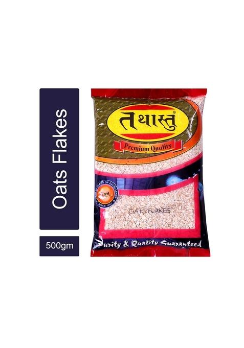 Tathastu Oats Flakes Gluten-Free | 100% Natural Rich In Fibre | Suitable For Diet | Great Breakfast_500Gm