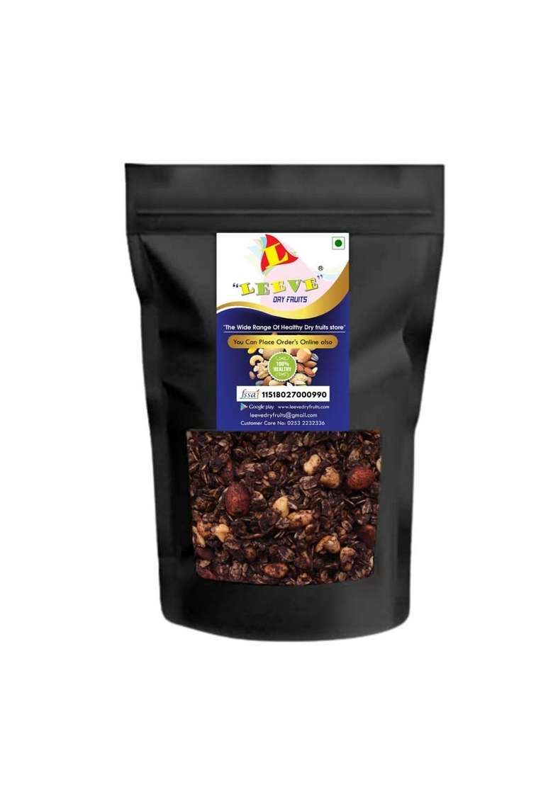 Leeve Dry Fruits Brand | Special Granola | Protein Breakfast | Diet Snacks High Fibre | 800 Gram | Dark Chocolate | Almonds | Honey | Gluten Free | Ready To Eat | High Fibre Oat - Indya
