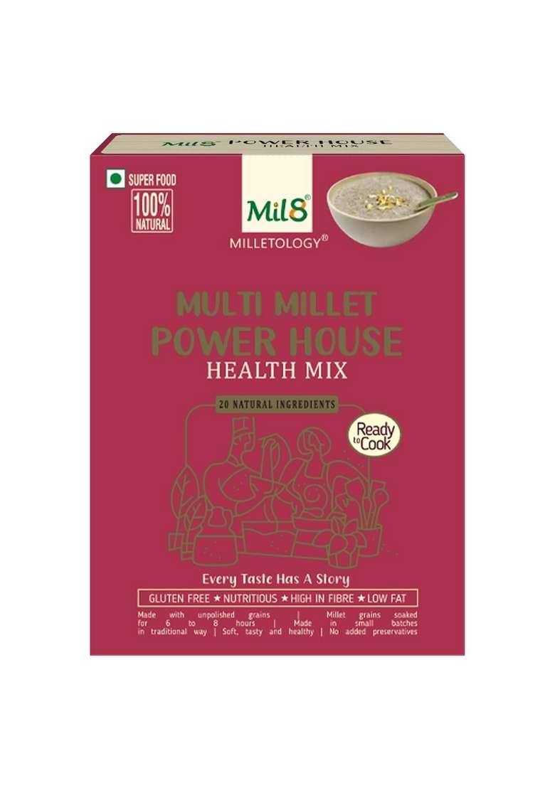 Mil8 Health Mix Powerhouse & Nutri Dosamix Sorghum Millet Combo (300Gram-300Gram) Nutritious, Delicious And Healthy Breakfast Solution - Indya