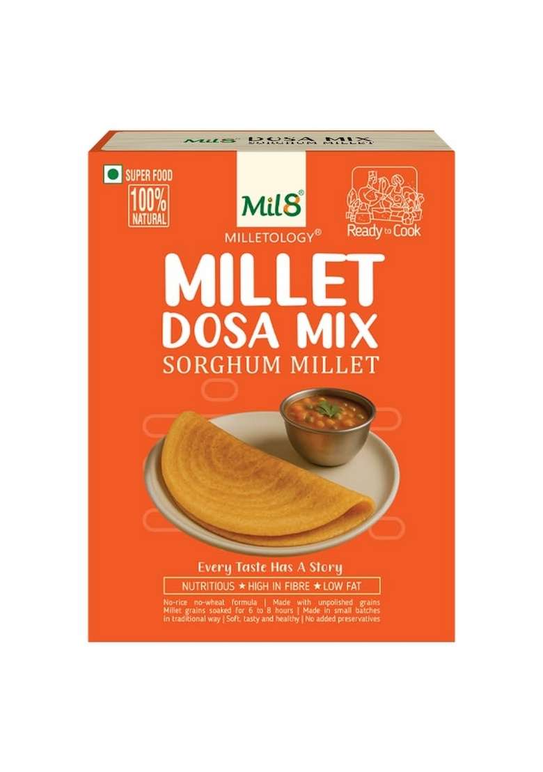 Mil8 Dosamix Finger & Dosamix Sorghum & Rava Foxtail Millet Pack Of 3(Each 300Gm) - Indya