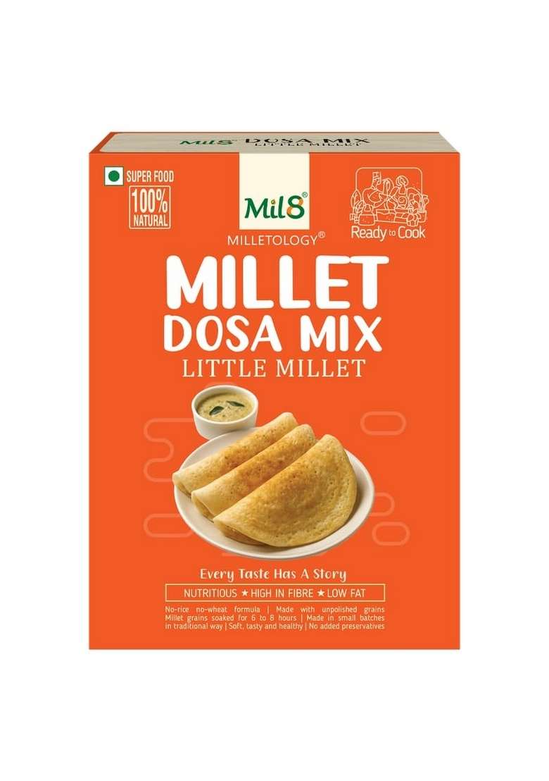 Mil8 Dosamix Sorghum & Dosamix Little & Puttu Powder Foxtail Millet Pack Of 3(Each 300Gm) - Indya