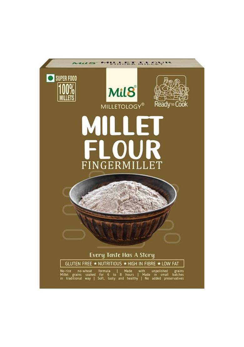Mil8 Health Mix Powerhouse & Flour Finger & Puttu Powder Finger Millet Pack Of 3(Each 300Gm)