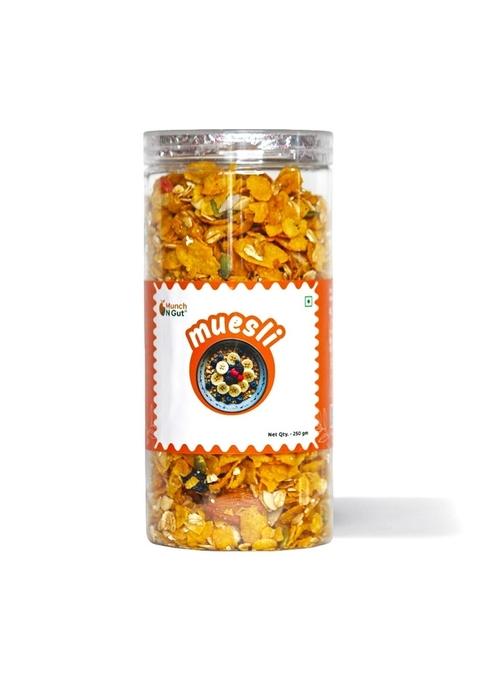 Munch N Gut Muesli Fruit Nut & Seeds 250G | 12-In-1 Power Breakfast | Multigrain Breakfast Cereal