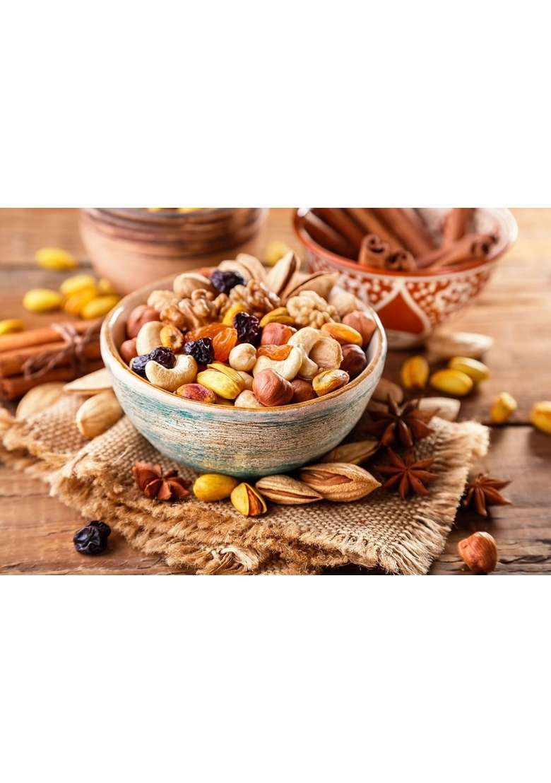 Bandhal Premium Deshi Homemade Seeds And Nuts Mix 500 Gm. Natural Superfood Breakfast Blend, High Protein Energy Boost, 500G Resealable Pouch - Indya