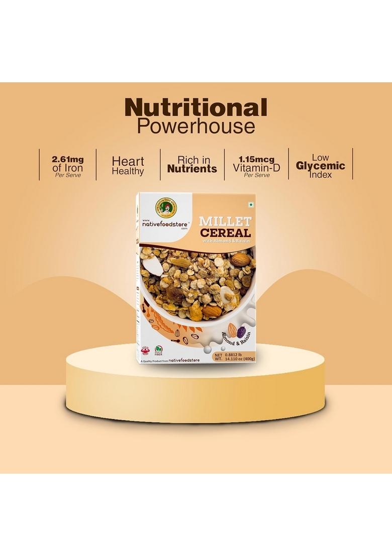 Nfs Millet Muesli Millet With Almond And Resins-Pack Of 2