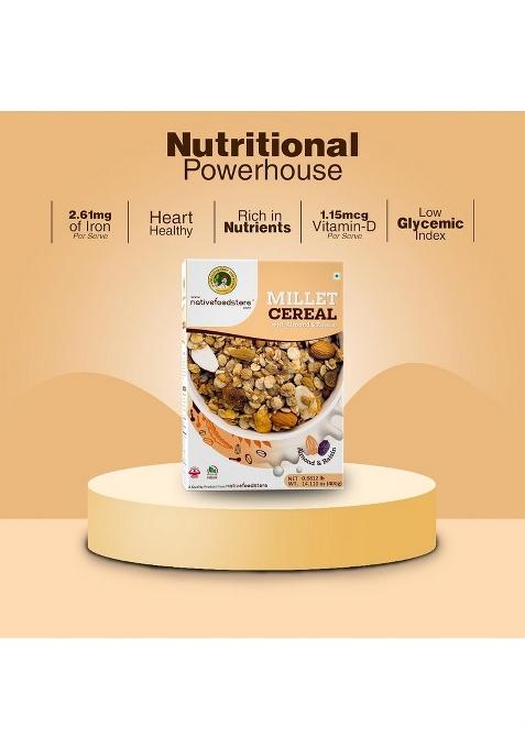 Nfs Millet Muesli Millet With Almond And Resins-Pack Of 2