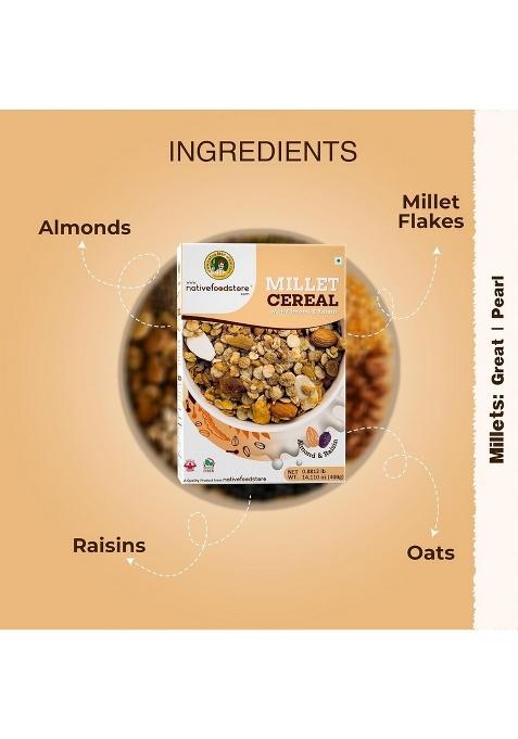 Nfs Millet Muesli Millet With Almond And Resins-Pack Of 2