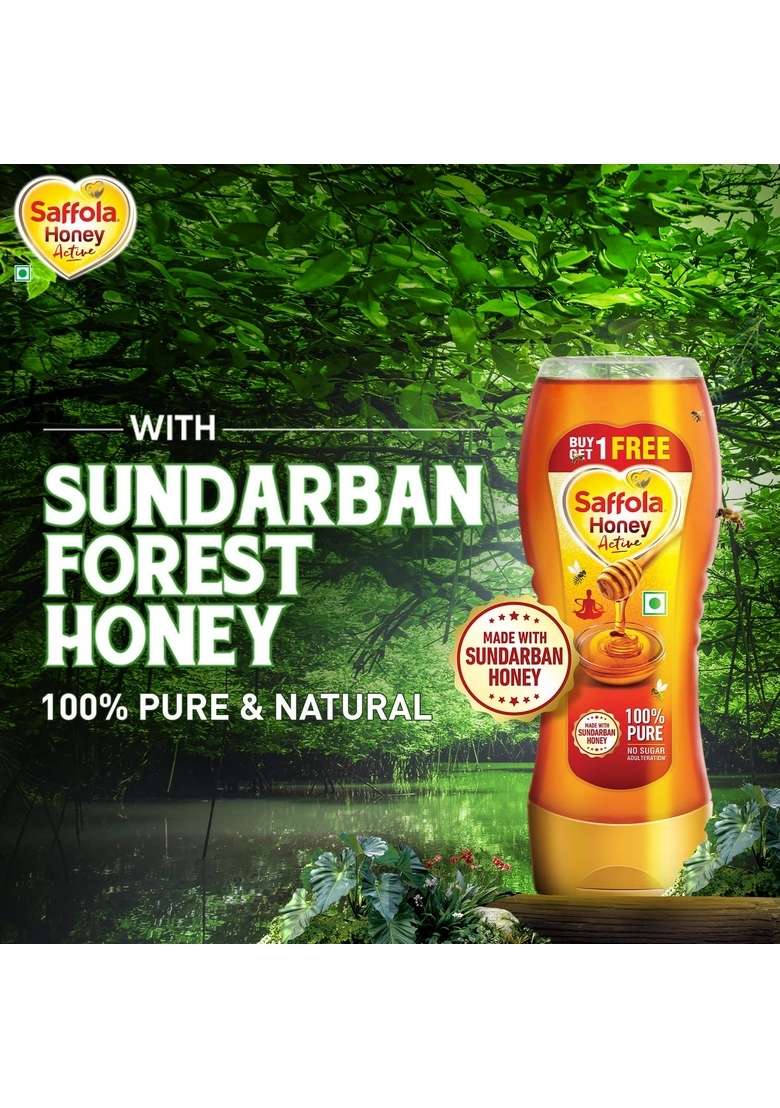 Saffola Honey Active Made With Sundarban Forest 2 X 350G Masala Oats Karara Crunch Classic Crunchy Bits And Millets 500G - Indya