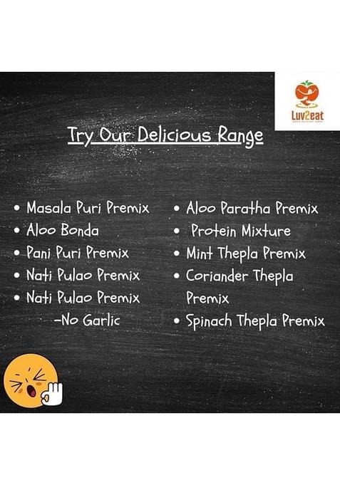 Luv2Eat® Phudina (Mint) Thepla Premix – Pack Of 2 X 200G | Instant Gujarati Thepla Mix | Ready To Cook & Eat | Refreshing Indian Flatbread Snack