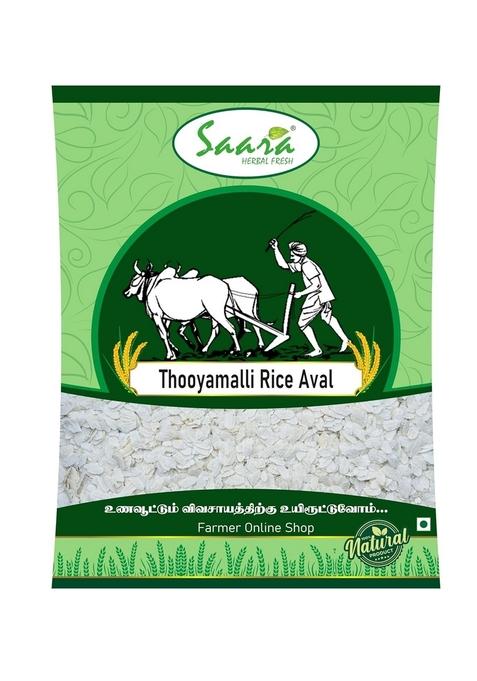 Saara Herbal Fresh Thooyamalli Rice Aval 250G | Thooyamalli Arisi Aval | Jasmine Rice Poha | Flakes