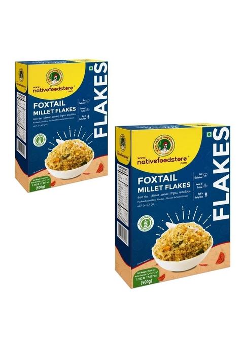 Nfs Foxtail Millet Flakes High Fiber Food-Pack Of 2